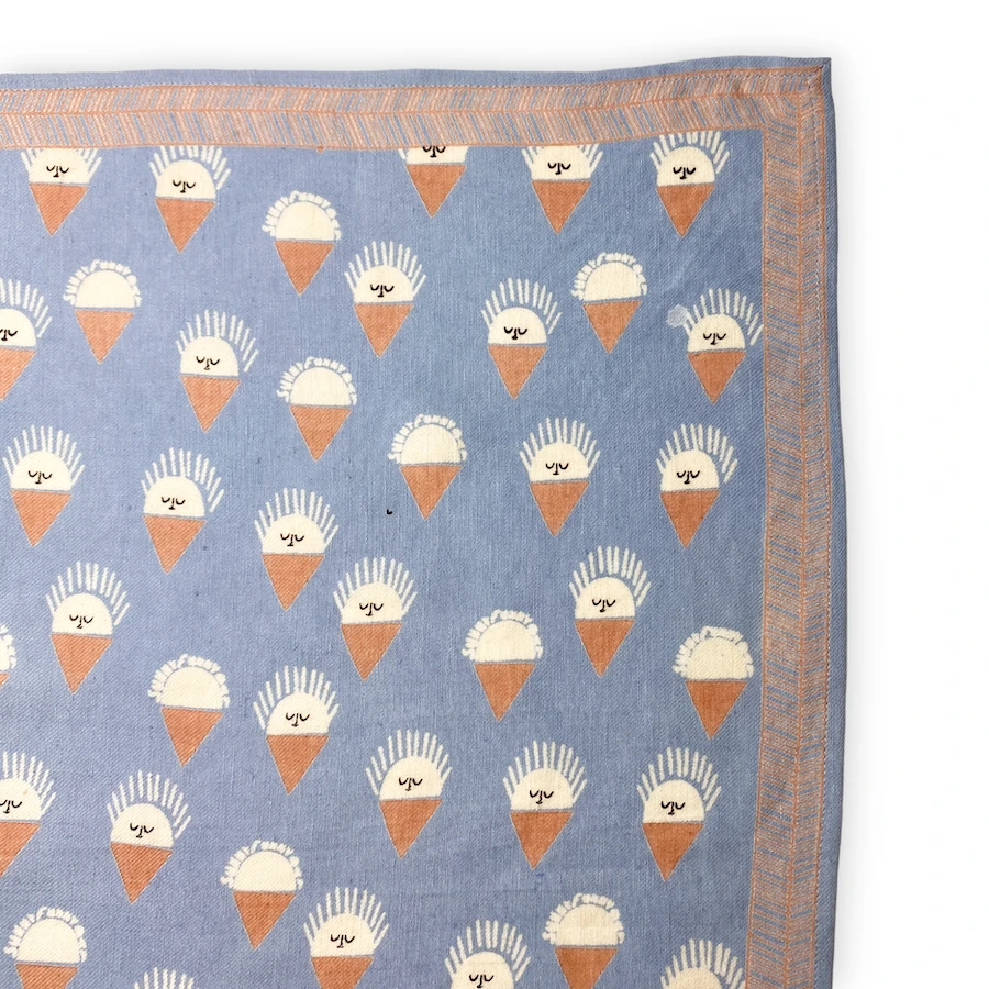 APACHES FOULARD LATIKA 100X100CM "SORBET" DENIM 7 APACHES FOULARD LATIKA 100X100CM "SORBET" DENIM – Image 7