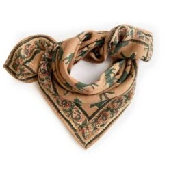 APACHES FOULARD MANIKA 50X50CM "BENGALE" CAPUCCINO