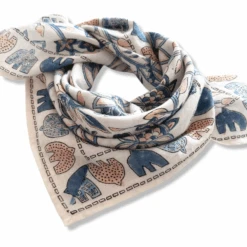 APACHES FOULARD MANIKA 50X50CM "PALOMA" BALZAC PARIS ÉCRU LUMINEUX -Bébé Produits Vente apaches foulard manika 50x50cm paloma balzac paris 5