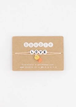 BBUBLE BRACELET ENFANT - LOVE - MÉDAILLON DORÉ