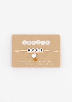 BBUBLE BRACELET FEMME - NOUS- MÉDAILLON ARGENTÉ