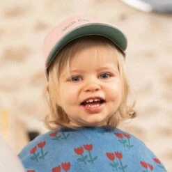 CHAMAYE CASQUETTE ENFANT "WILD CHILD" ROSE PECHE -Bébé Produits Vente chamaye casquette enfant wild child rose peche 2