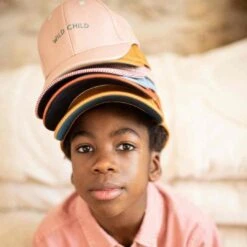 CHAMAYE CASQUETTE ENFANT "WILD CHILD" ROSE PECHE -Bébé Produits Vente chamaye casquette enfant wild child rose peche 4