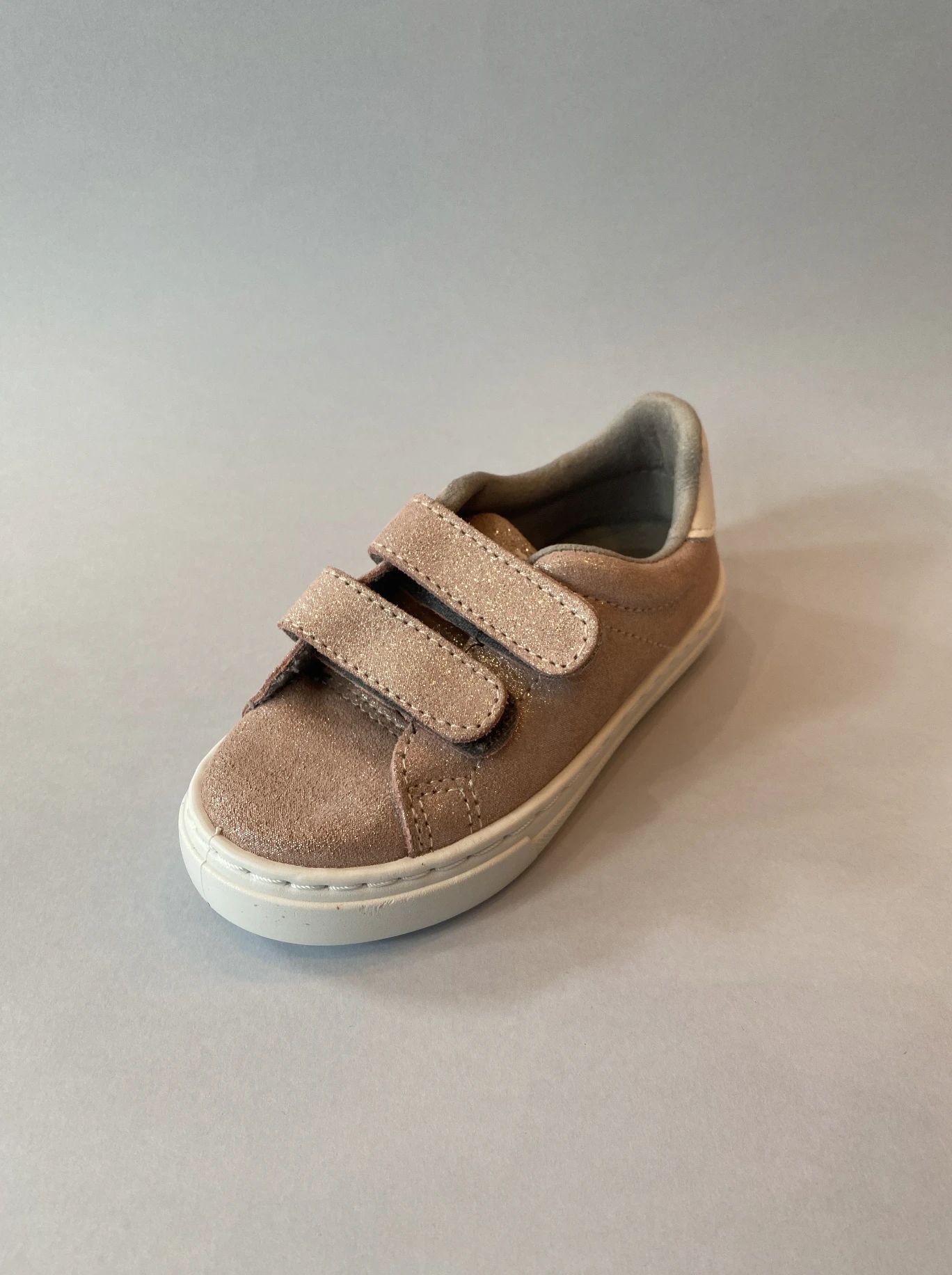 CIENTA BASKETS CUIR VELCRO - GLITTER ROSE 1 CIENTA BASKETS CUIR VELCRO - GLITTER ROSE