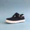 CIENTA CHAUSSURES EN TOILE AVEC BOUCLE PRESSION BLEU JEAN