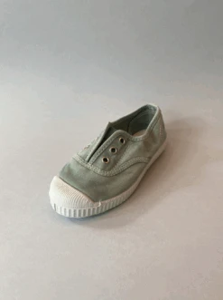 CIENTA CHAUSSURES EN TOILE ELASTIQUÉE AQUA DÉLAVÉ