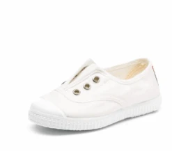 CIENTA CHAUSSURES EN TOILE ELASTIQUÉE BLANC