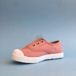 CIENTA CHAUSSURES EN TOILE ELASTIQUÉE VIEUX ROSE UNI