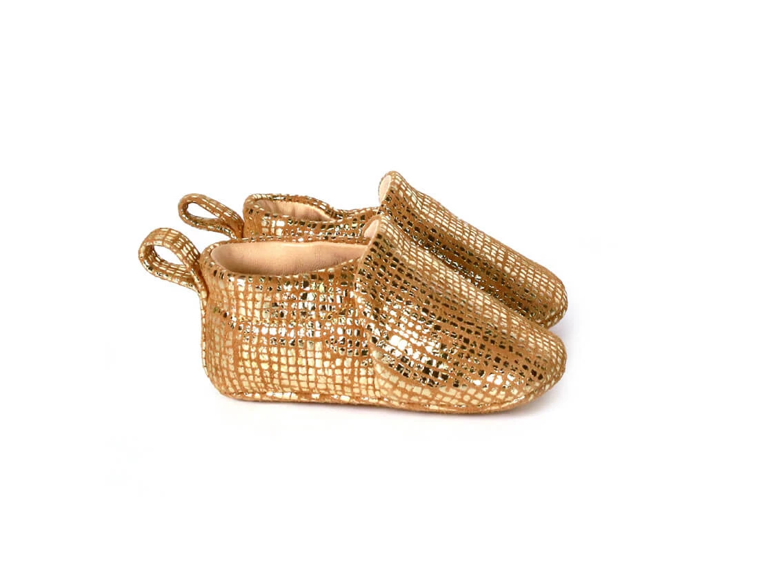 CRAIE STUDIO CHAUSSON SOUPLE "SQUARE OR" 1 CRAIE STUDIO CHAUSSON SOUPLE "SQUARE OR"