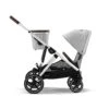 CYBEX CYBEX GAZELLE S - POUSSETTE CADRE SILVER - ASSISE & PANIER LAVA GREY