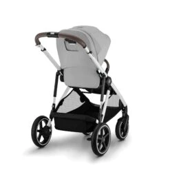 CYBEX CYBEX GAZELLE S - POUSSETTE CADRE SILVER - ASSISE & PANIER LAVA GREY -Bébé Produits Vente cybex cybex gazelle s poussette cadre silver assis 2