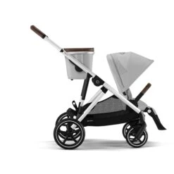CYBEX CYBEX GAZELLE S - POUSSETTE CADRE SILVER - ASSISE & PANIER LAVA GREY -Bébé Produits Vente cybex cybex gazelle s poussette cadre silver assis 5