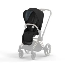 CYBEX POUSSETTE PRIAM - HABILLAGE DE SIEGE DEEP BLACK CONFORT