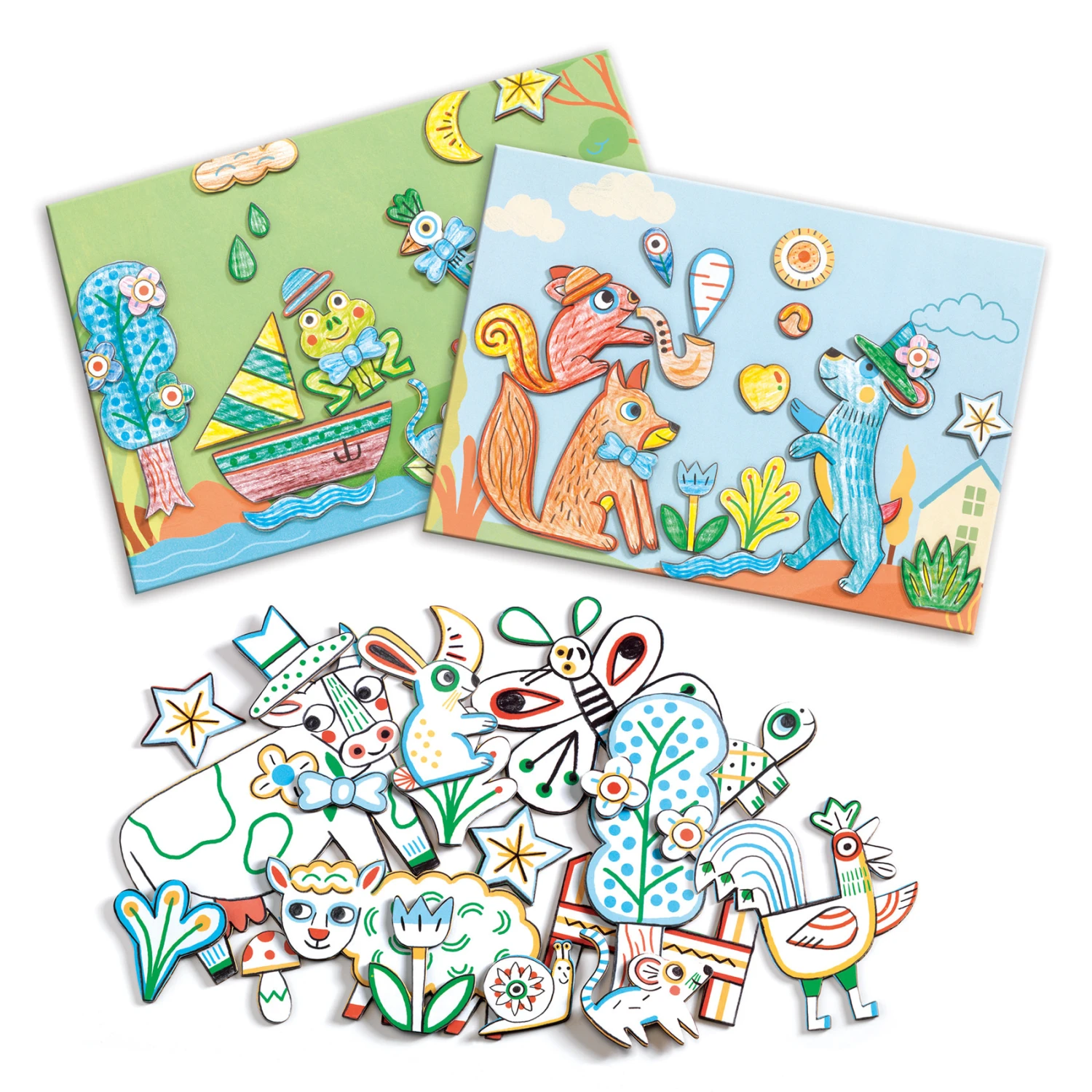 DJECO COFFRET 80 FORMES À COLORIER - ANIMAUX 3-6ANS 7 DJECO COFFRET 80 FORMES À COLORIER - ANIMAUX 3-6ANS – Image 7
