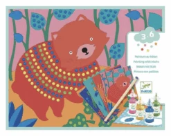 DJECO DESIGN BY PEINTURE AU BÂTON "POINTILLISME" 3-6ANS