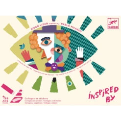 DJECO INSPIRED BY PICASSO - DÉCOUPAGE & COLLAGE - TÊTES AU CARRÉ+4ANS