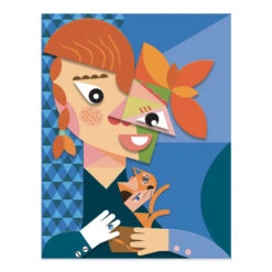 DJECO INSPIRED BY PICASSO - DÉCOUPAGE & COLLAGE - TÊTES AU CARRÉ+4ANS -Bébé Produits Vente djeco inspired by picasso decoupage collage tetes 3