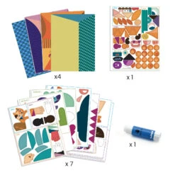 DJECO INSPIRED BY PICASSO - DÉCOUPAGE & COLLAGE - TÊTES AU CARRÉ+4ANS -Bébé Produits Vente djeco inspired by picasso decoupage collage tetes 8