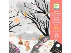 DJECO PEINTURE JAPONAISE & DÉCALCOMANIES - DERNIÈRES NEIGES +6ANS