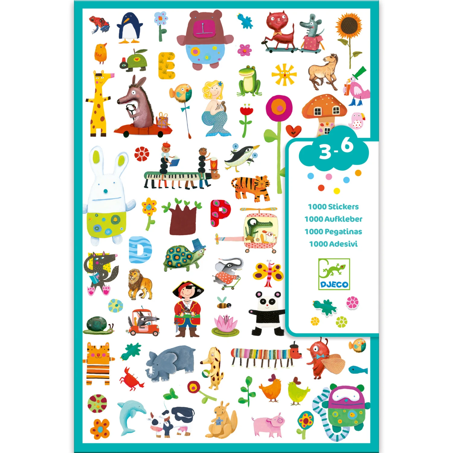 DJECO STICKERS - 1000 STICKERS POUR LES PETITS 1 DJECO STICKERS - 1000 STICKERS POUR LES PETITS