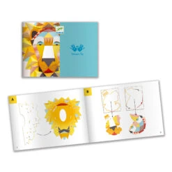 DJECO TROPHÉE PAPIER 3D LION 39X45CM "THE KING" 8-14ANS -Bébé Produits Vente djeco trophee papier 3d lion 39x45cm the king 8 14 5