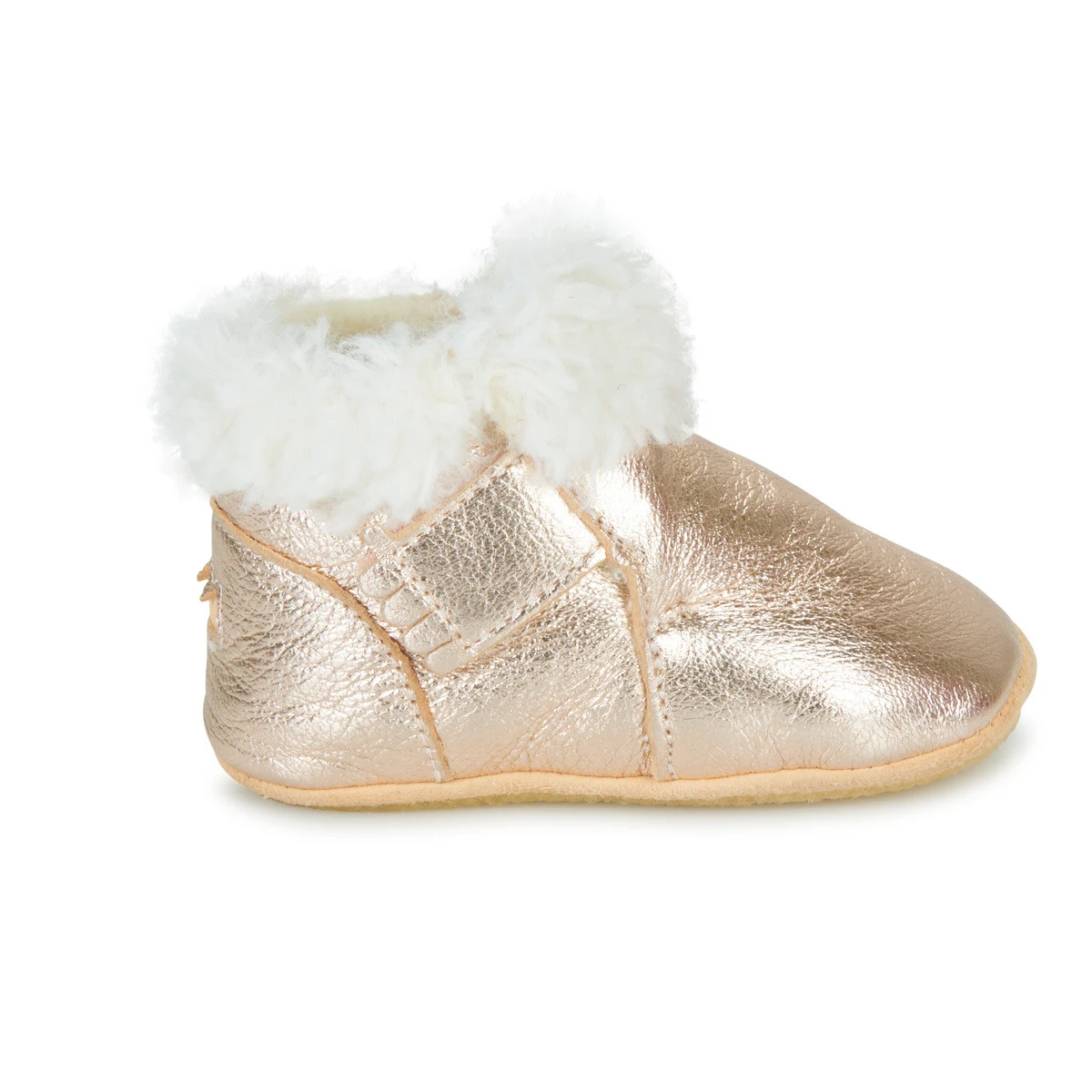 EASY PEASY CHAUSSON FOURRE AVEC PATIN "FOUBLU" PINK 3 EASY PEASY CHAUSSON FOURRE AVEC PATIN "FOUBLU" PINK – Image 3