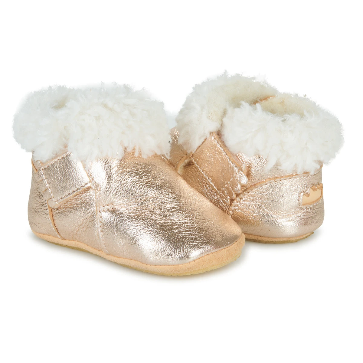 EASY PEASY CHAUSSON FOURRE AVEC PATIN "FOUBLU" PINK 4 EASY PEASY CHAUSSON FOURRE AVEC PATIN "FOUBLU" PINK – Image 4