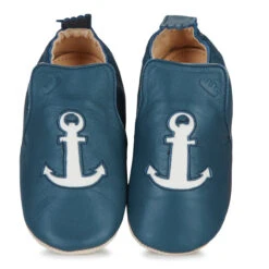 EASY PEASY CHAUSSON SOUPLE ANTIDÉRAPANT "BLUBLU" ANCRE MARINE 7 EASY PEASY CHAUSSON SOUPLE ANTIDÉRAPANT "BLUBLU" ANCRE MARINE -Bébé Produits Vente easy peasy chausson souple antiderapant blublu anc 2