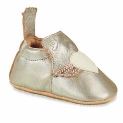 EASY PEASY CHAUSSON SOUPLE ANTIDÉRAPANT "BLUBLU" COEUR AILÉ LASER