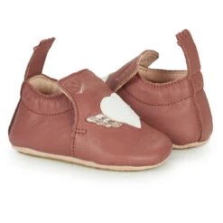 EASY PEASY CHAUSSON SOUPLE ANTIDÉRAPANT "BLUBLU" COEUR AILÉ ROSE -Bébé Produits Vente easy peasy chausson souple antiderapant blublu coe 18