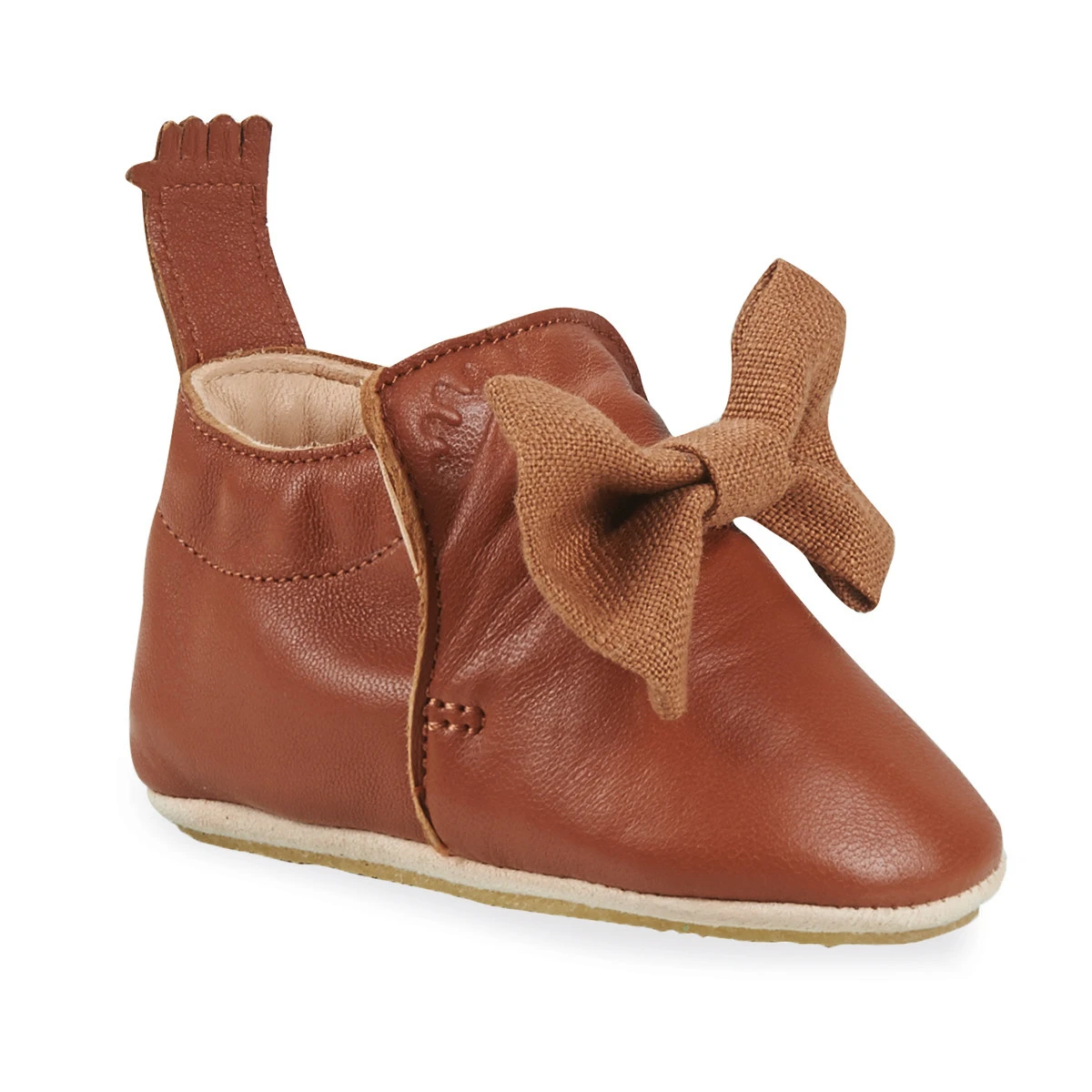 EASY PEASY CHAUSSON SOUPLE ANTIDÉRAPANT "BLUBLU" NOEUD CHATAIGNE 1 EASY PEASY CHAUSSON SOUPLE ANTIDÉRAPANT "BLUBLU" NOEUD CHATAIGNE