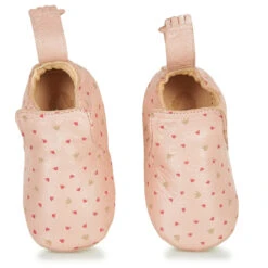 EASY PEASY CHAUSSON SOUPLE ANTIDÉRAPANT "BLUBLU" ROSE PALMETTE -Bébé Produits Vente easy peasy chausson souple antiderapant blublu ros 2