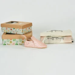 EASY PEASY CHAUSSON SOUPLE ANTIDÉRAPANT "BLUBLU" ROSE PALMETTE -Bébé Produits Vente easy peasy chausson souple antiderapant blublu ros 5