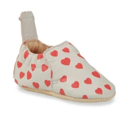 EASY PEASY CHAUSSON SOUPLE "BLUMOO" COEURS ROSES