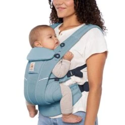 ERGOBABY PORTE BEBE - OMNI 360 - BREEZE - BLEU ARDOISE -Bébé Produits Vente ergobaby porte bebe omni 360 breeze bleu ardoise 4