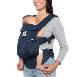 ERGOBABY PORTE BEBE - OMNI 360 - BREEZE - BLEU NUIT -Bébé Produits Vente ergobaby porte bebe omni 360 breeze bleu nuit 4