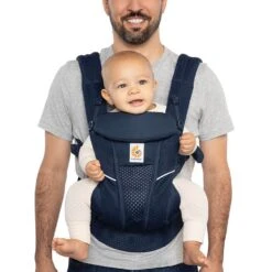 ERGOBABY PORTE BEBE - OMNI 360 - BREEZE - BLEU NUIT -Bébé Produits Vente ergobaby porte bebe omni 360 breeze bleu nuit 5
