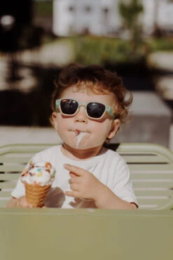 HELLO HOSSY LUNETTES DE SOLEIL "MINI JERRY" TURQUOISE/CRÈME -Bébé Produits Vente hello hossy lunettes de soleil mini jerry turquois 3