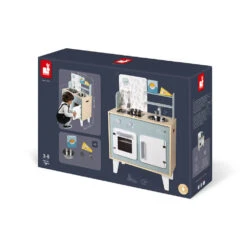 JANOD CUISINE EN BOIS - PLUME BLEUE -Bébé Produits Vente janod cuisine en bois plume bleue 3