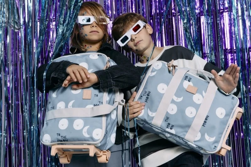 JOJO FACTORY VALISE À ROULETTES BABY TRAVEL - MOON 2 JOJO FACTORY VALISE À ROULETTES BABY TRAVEL - MOON – Image 2