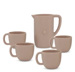 KONGES SLOJD DINETTE - SERVICE À THÉ SILICONE BLUSH