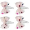 KONGES SLOJD SET DE 4 BARRETTES - NOEUD TULLE - HEART OF GOLD MULTI/ETOILE PINK SPARKLE