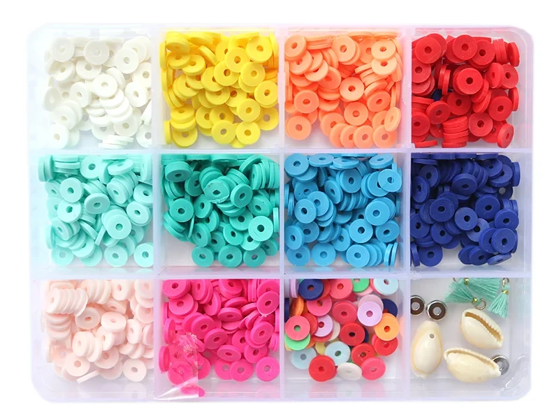 LA PETITE ÉPICERIE PERLES - BOITE DE 11 COULEURS RONDELLES HEISHI 6 MM - MIX POP 2 LA PETITE ÉPICERIE PERLES - BOITE DE 11 COULEURS RONDELLES HEISHI 6 MM - MIX POP – Image 2