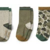 LIEWOOD 3 X PAIRES DE CHAUSSETTES "SILAS" CAMOUFLAGE GREEN MULTI MIX
