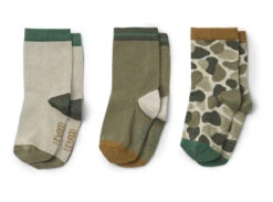 LIEWOOD 3 X PAIRES DE CHAUSSETTES "SILAS" CAMOUFLAGE GREEN MULTI MIX