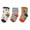 LIEWOOD 3 X PAIRES DE CHAUSSETTES "SILAS" LEOPARD SANDY