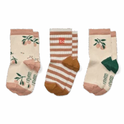 LIEWOOD 3 X PAIRES DE CHAUSSETTES "SILAS" PEACH SEA SHELL MIX