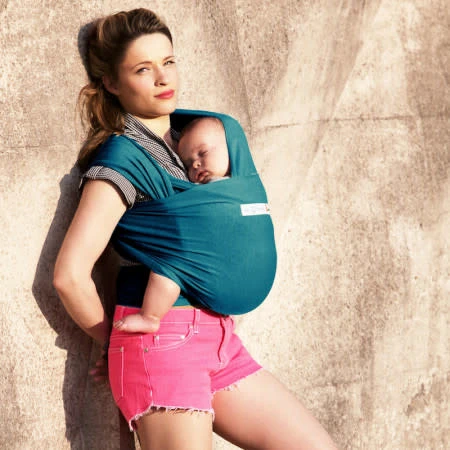 LOVE RADIUS ECHARPE DE PORTAGE "BASIC" FIBRES BIO BLEU RETRO 2 LOVE RADIUS ECHARPE DE PORTAGE "BASIC" FIBRES BIO BLEU RETRO – Image 2