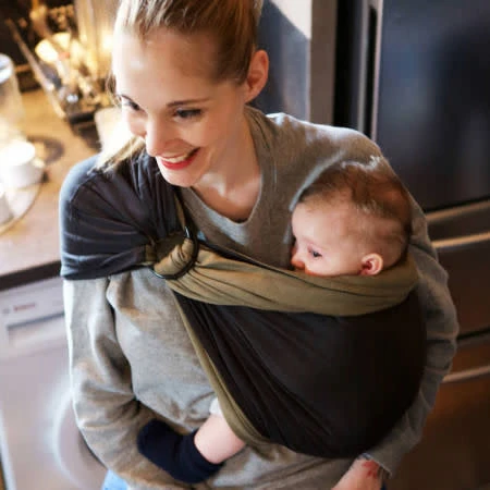 LOVE RADIUS PETITE ECHARPE DE PORTAGE SANS NOEUD "PESN" ANTHRACITE/OLIVE 3 LOVE RADIUS PETITE ECHARPE DE PORTAGE SANS NOEUD "PESN" ANTHRACITE/OLIVE – Image 3