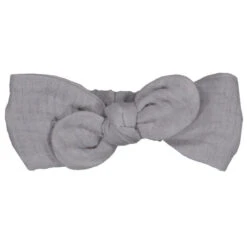 LUCIOLE ET PETIT POIS BANDEAU MINI - DOUBLE GAZE BLEU GRIS